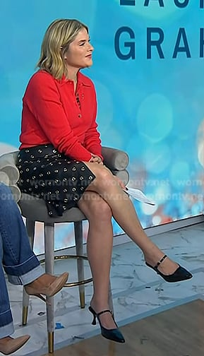 Jenna’s black mules on Today