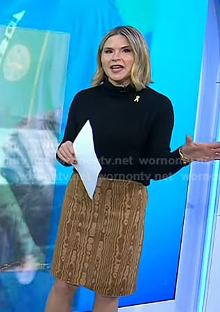 Jenna’s brown print skirt on Today