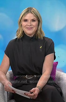 Jenna’s brown short sleeve jumpsuit on Today