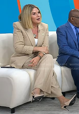 Jenna's pink patent slingback pumps on Today