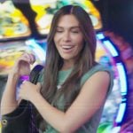 Jessi's green wrap hem crop top on The Secret Lives of Mormon Wives