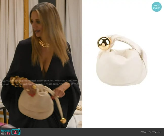 Jil Sander Kleine Leather Pouch worn by Dorit Kemsley on The Real Housewives of Beverly Hills