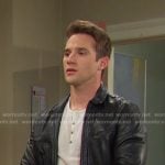 JJ’s black leather jacket on Days of our Lives