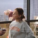 Jo’s grey Princeton print cropped sweatshirt on Greys Anatomy
