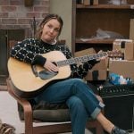 Jo’s black studded loafers on Greys Anatomy