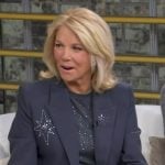Joan Lunden’s gray embellished blazer on Good Morning America