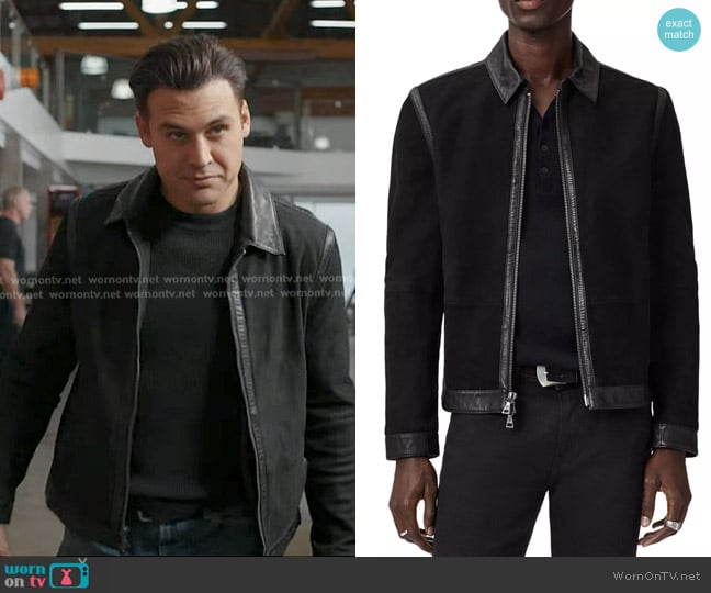 John Varvato Jaxon Waxed Suede Jacket worn by Eddie Diaz (Ryan Guzman) on 9-1-1