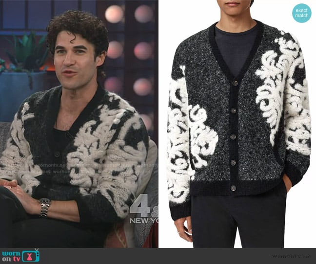 Darren’s embroidered cardigan on The Kelly Clarkson Show