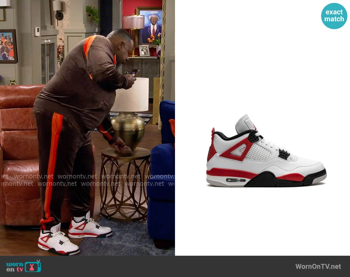 Jordan Air Jordan in Red Cement worn by Calvin (Cedric The Entertainer) on The Neighborhood
