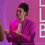 Jordin Sparks’s pink oversized blazer on Today