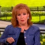 Joy’s blue textured jacket on The View