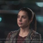 Jules’ aztec print coat on Greys Anatomy