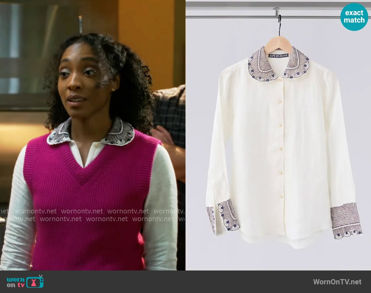 Jupe by Jackie Chester Shirt worn by Faith Mitchell (Iantha Richardson) on Will Trent