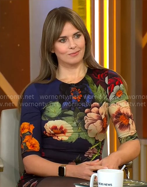 Kat Rosenfield’s floral dress on CBS Mornings