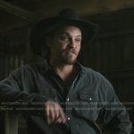 Kaylce's black western denim shirt on Marshals