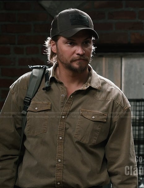 Kayce’s brown button down shirt on Marshals