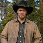 Kayce’s beige waxed jacket on Marshals