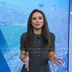 Kaylee’s grey pleated mini dress on Today