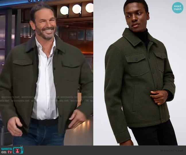 Kenneth Cole Heavyweight Twill Trucker Jacket worn by Jason Chambers on The Kelly Clarkson Show