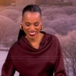 Kerry Washington’s burgundy drape top on The View