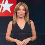 Kit’s navy sleeveless top on Access Hollywood