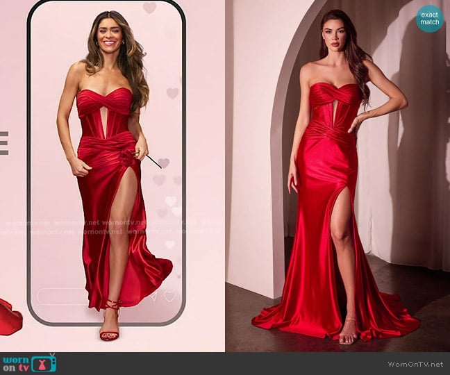 La Divine CD0103 Dress in Red worn by Taylor Frankie Paul on The Bachelorette