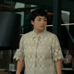 Olivia’s white lace top on Imperfect Women