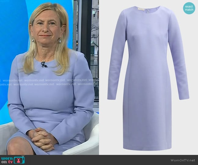 Lafayette 148 New York Seamed Long-Sleeve Shift Midi Dress worn by Dr. Elisa Port on Today