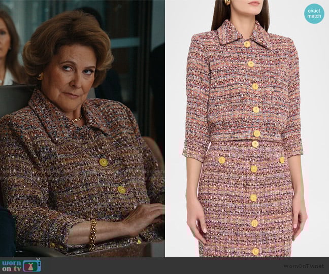 L'Agence Jia Crop Tweed Jacket