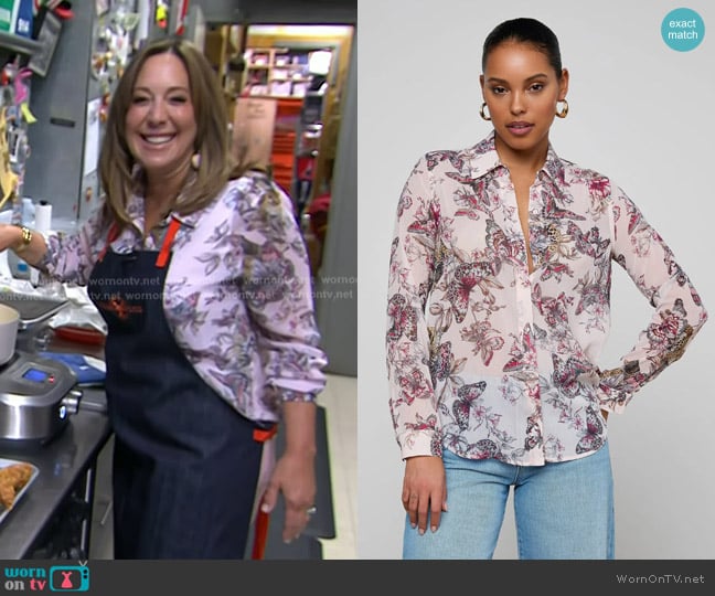 L'Agence Laurent Blouse worn by Elizabeth Heiskell on Today