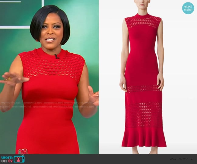 Lanvin Sleeveless maxi dress worn by Tamron Hall on Tamron Hall Show