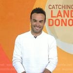 Landon Donovan’s white textured sweater on Today