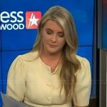 Lauren Herbert’s yellow cardigan on Access Hollywood
