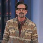 Lawrence Zarian’s printed flannel shirt on The Kelly Clarkson Show