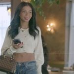 Layla's cropped cardigan on The Secret Lives of Mormon Wives