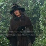 Leo’s black stripe lace dress on Days of our Lives