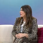 Katie Sturino's leopard blazer and pants on Today