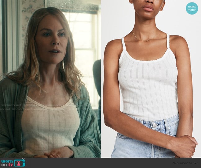 Leset Pointelle Classic Tank Top worn by Kay Scarpetta (Nicole Kidman) on Scarpetta