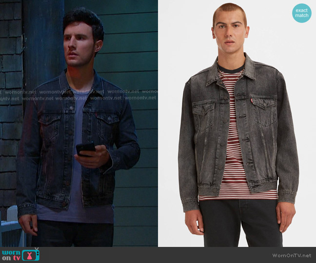 Levi's Premium Trucker Jacket worn by Liam Selejko (Hank Northrop) on Days of our Lives