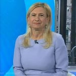 Dr. Elisa Port’s blue long sleeve dress on Today