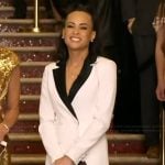 Lindsey's white tuxedo dress on Good Morning America