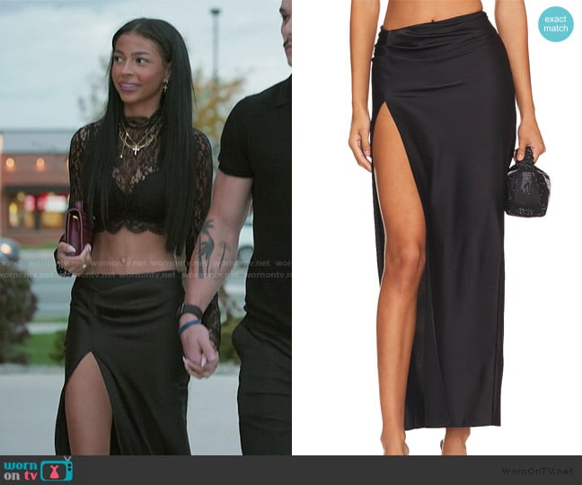 Lioness Mariah Maxi Skirt worn by Layla Taylor on The Secret Lives of Mormon Wives