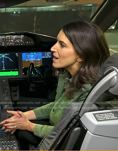 Liz's green jacket on Today