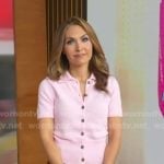 Lori’s pink short sleeve cardigan on Good Morning America