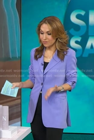 Lori’s lilac blazer on Good Morning America