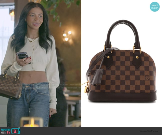 Louis Vuitton Damier Ebene Alma BB worn by Layla Taylor on The Secret Lives of Mormon Wives