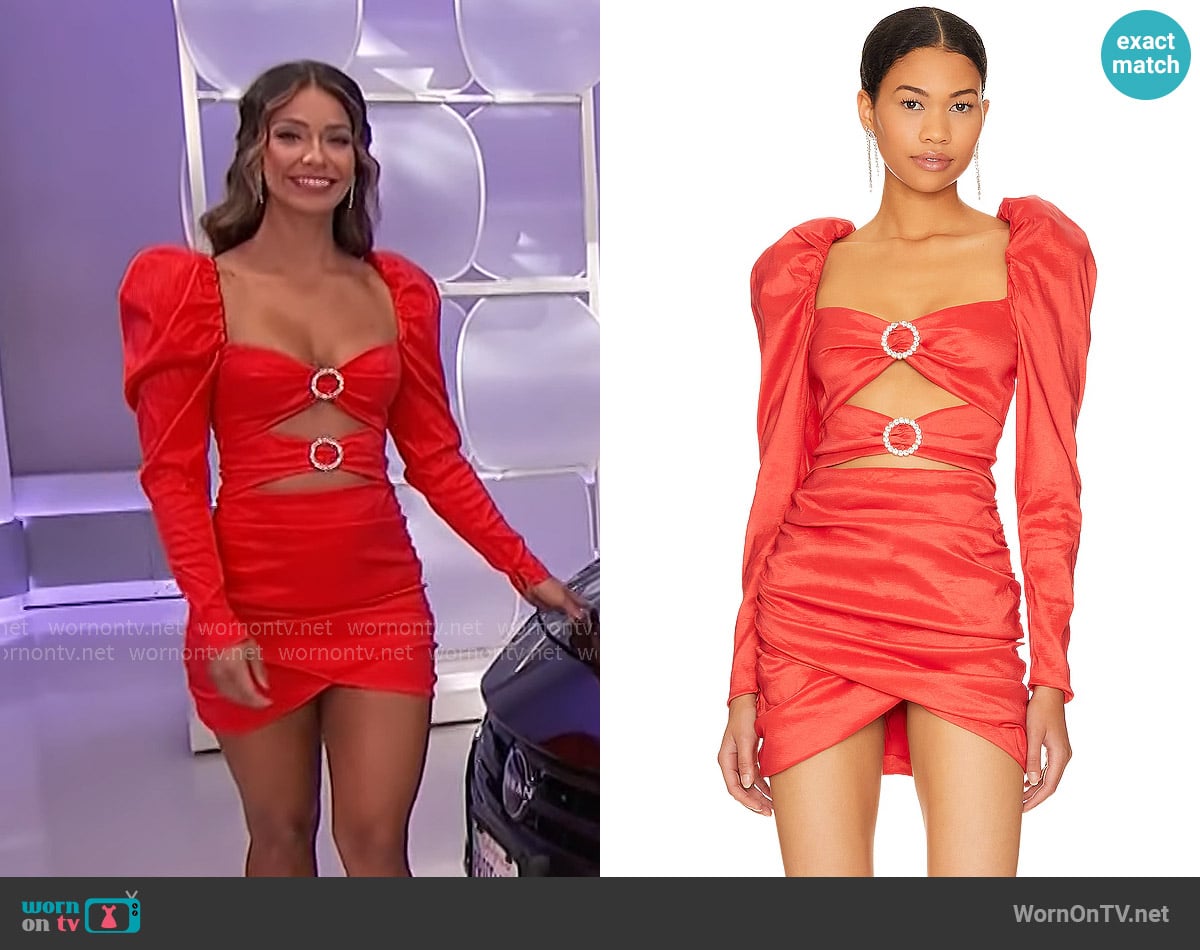 Lovers + Friends Jacqueline Mini Dress worn by Manuela Arbeláez on The Price is Right