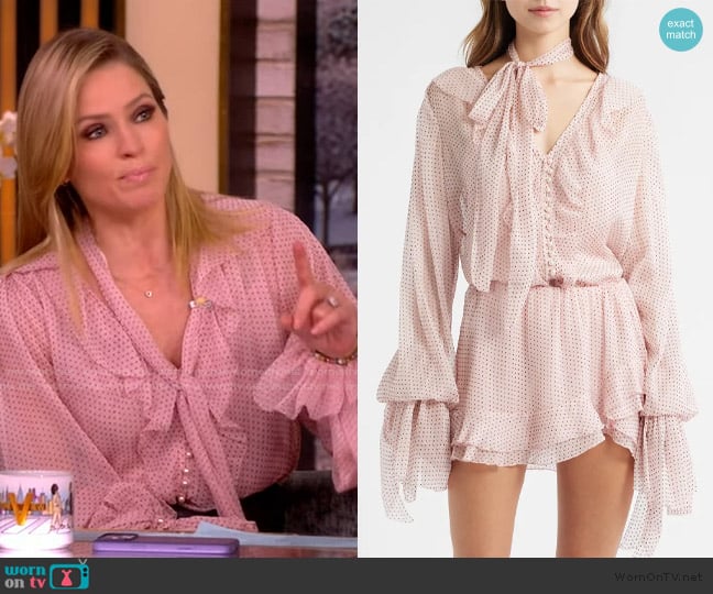 LoveShackFancy Linette Top worn by Sara Haines on The View