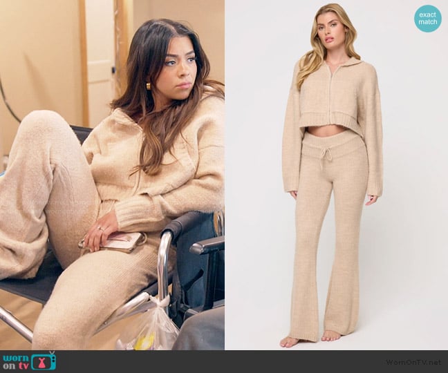 LSpace Jet Set Hoodie worn by Jen Affleck on The Secret Lives of Mormon Wives