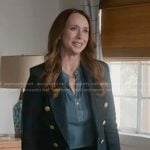 Maddie’s blue top and denim blazer on 9-1-1